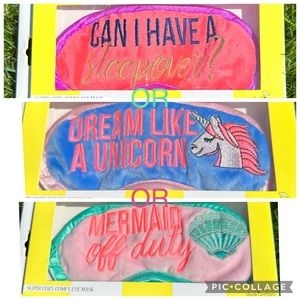 Kids Eye Sleeping Masks in Satin for Summer Sleepovers